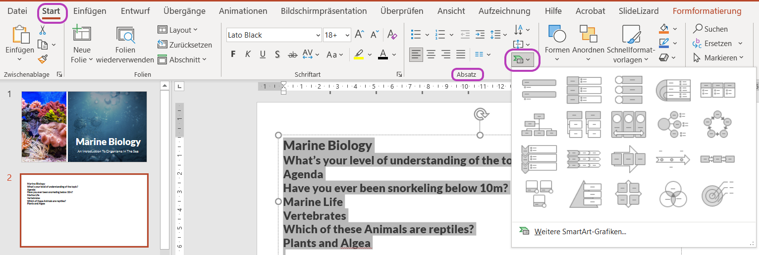 Agenda In Powerpoint Erstellen Vorlagen Slidelizard