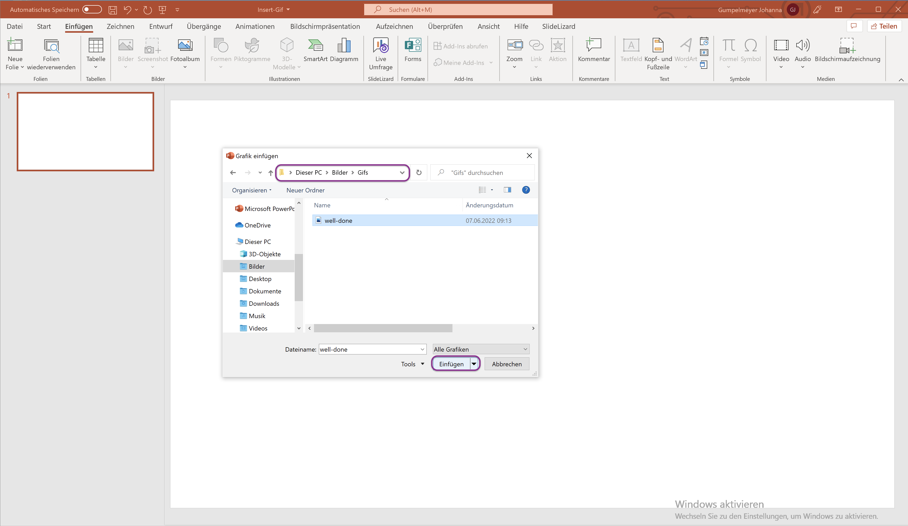 Gifs In Powerpoint Erstellen Und Einf Gen Slidelizard