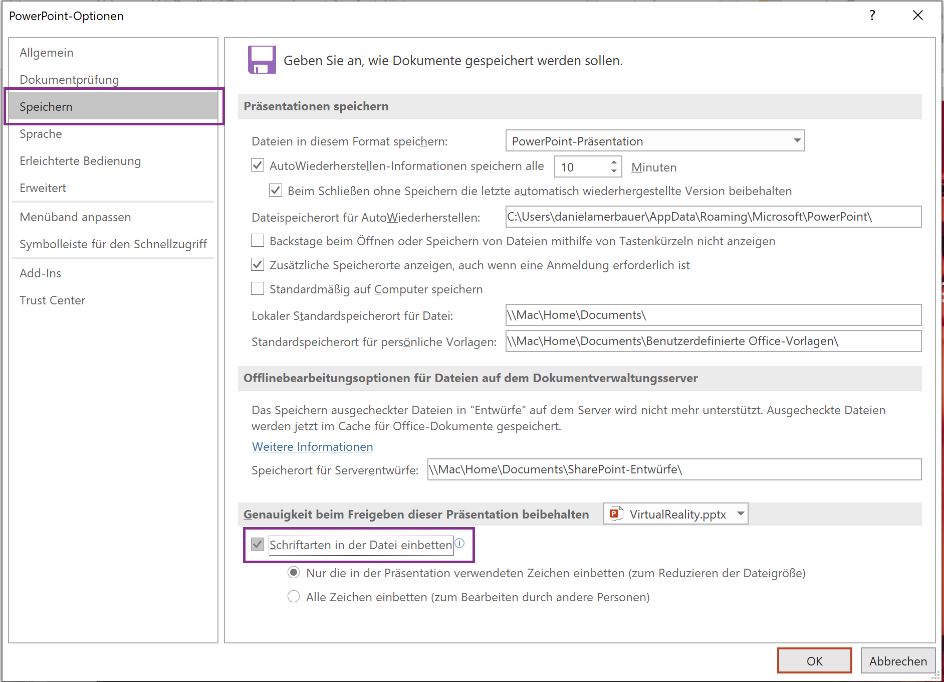 Schrift Einbetten In Powerpoint 10 19 Slidelizard