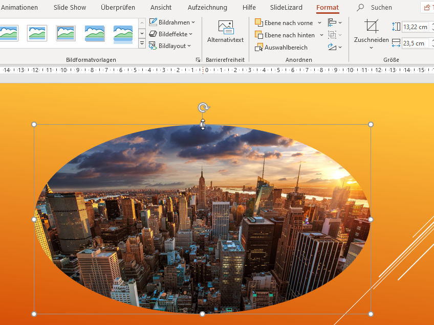 Powerpoint Bild Schrag Oder Als Kreis Zuschneiden Slidelizard