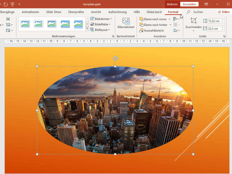 Powerpoint Bild Schrag Oder Als Kreis Zuschneiden 2020 Slidelizard