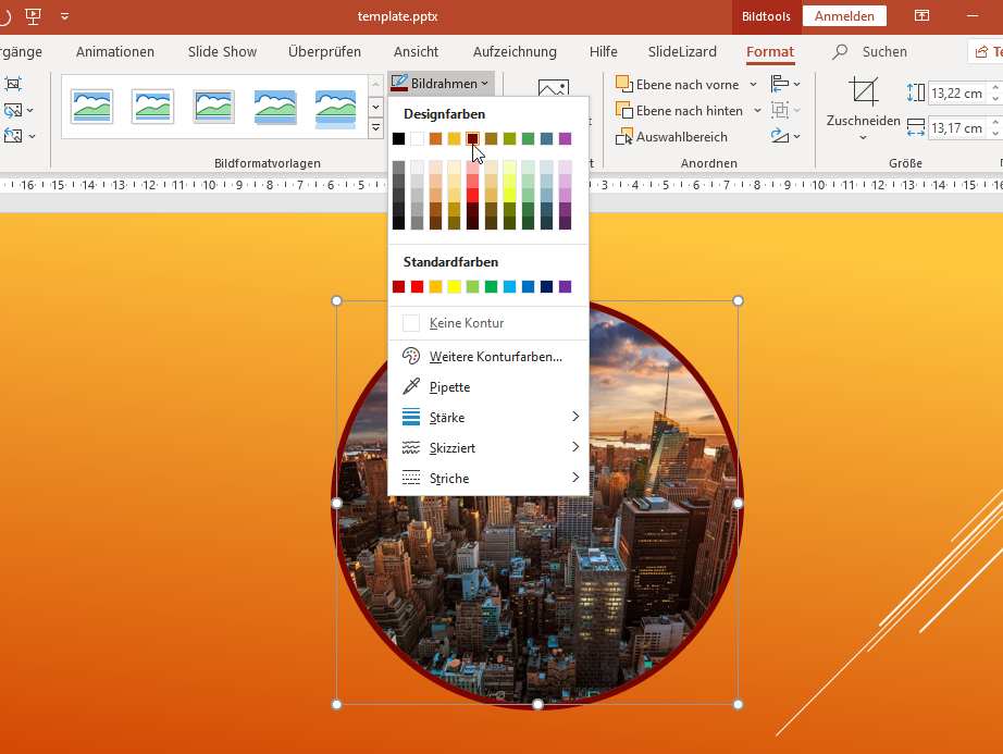 Powerpoint Bild Schrag Oder Als Kreis Zuschneiden Slidelizard