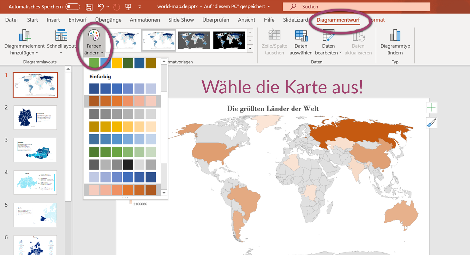 Editierbare Länder- & Weltkarten für PowerPoint (2022)  SlideLizard®