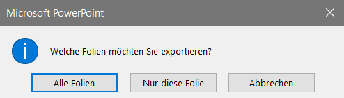 auswählen und exportieren