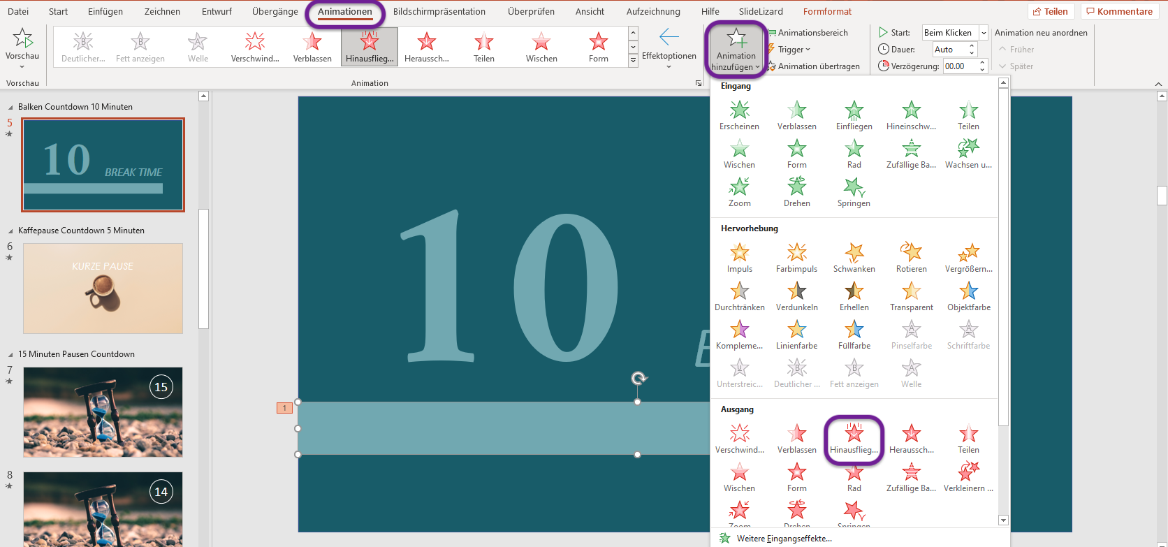 powerpoint vba countdown timer