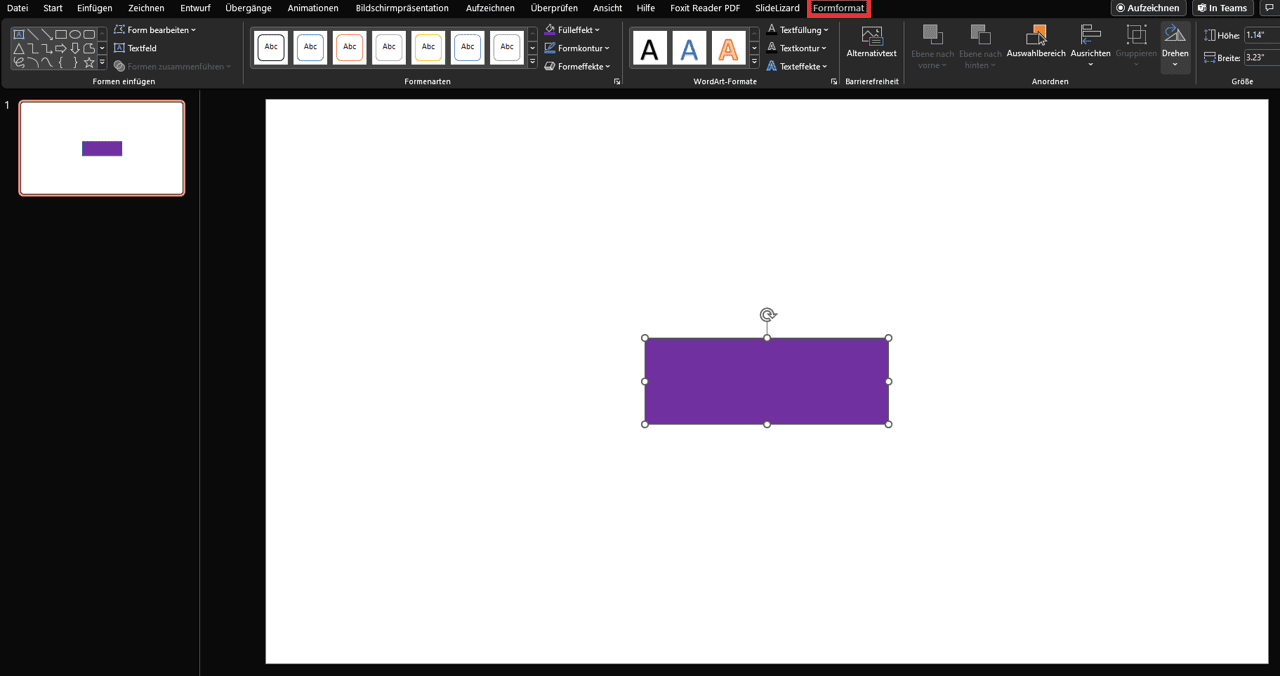 Formen bearbeiten in Powerpoint