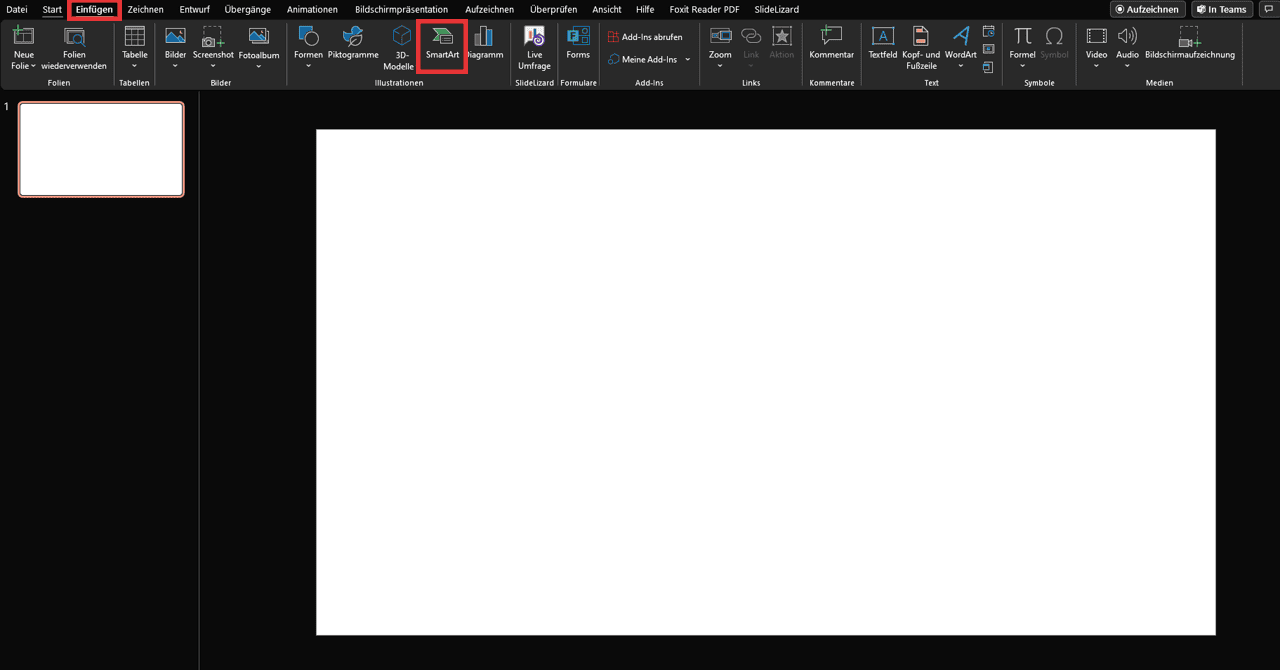 SmartArt in Powerpoint erstellen