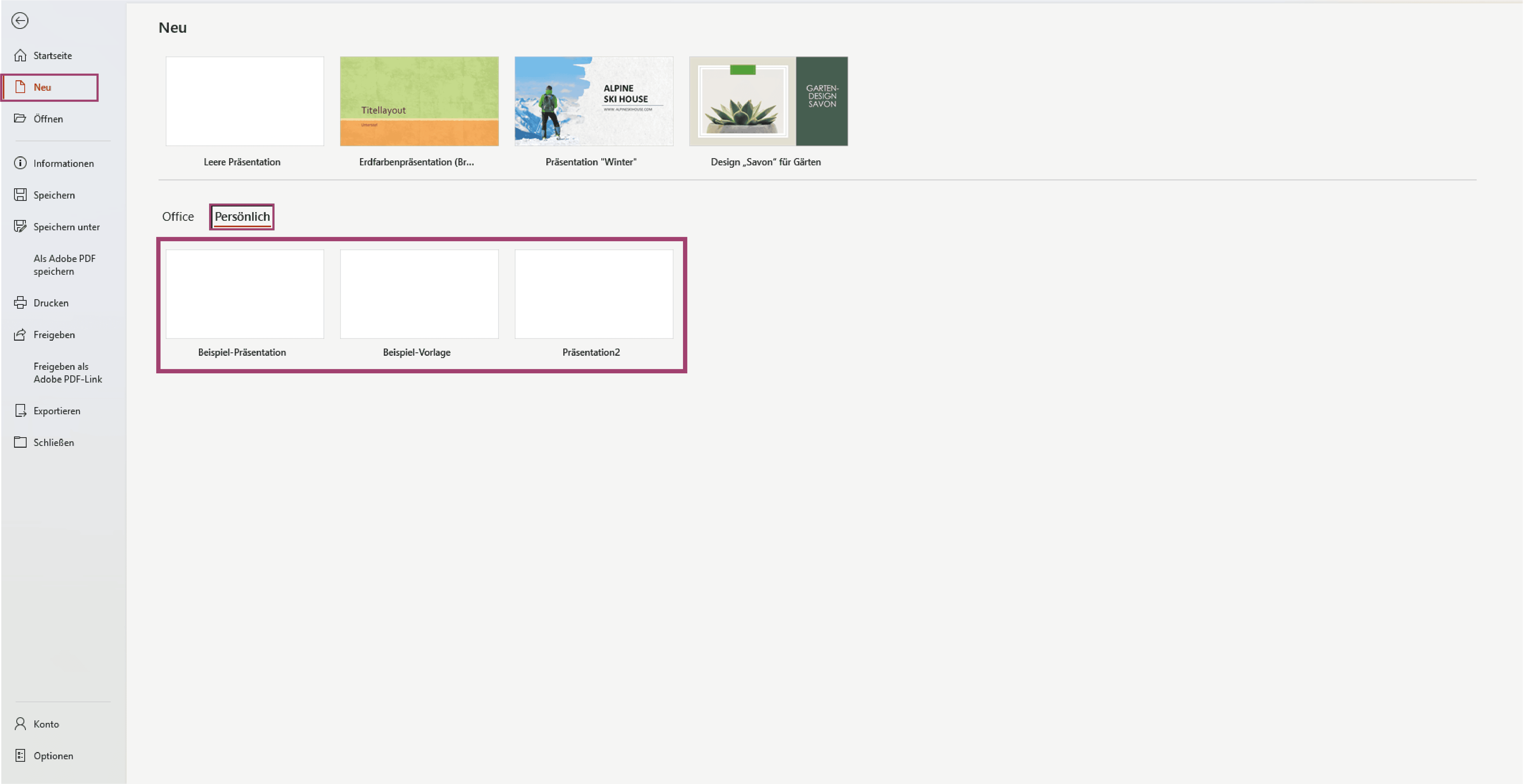 PowerPoint Design als Vorlage speichern