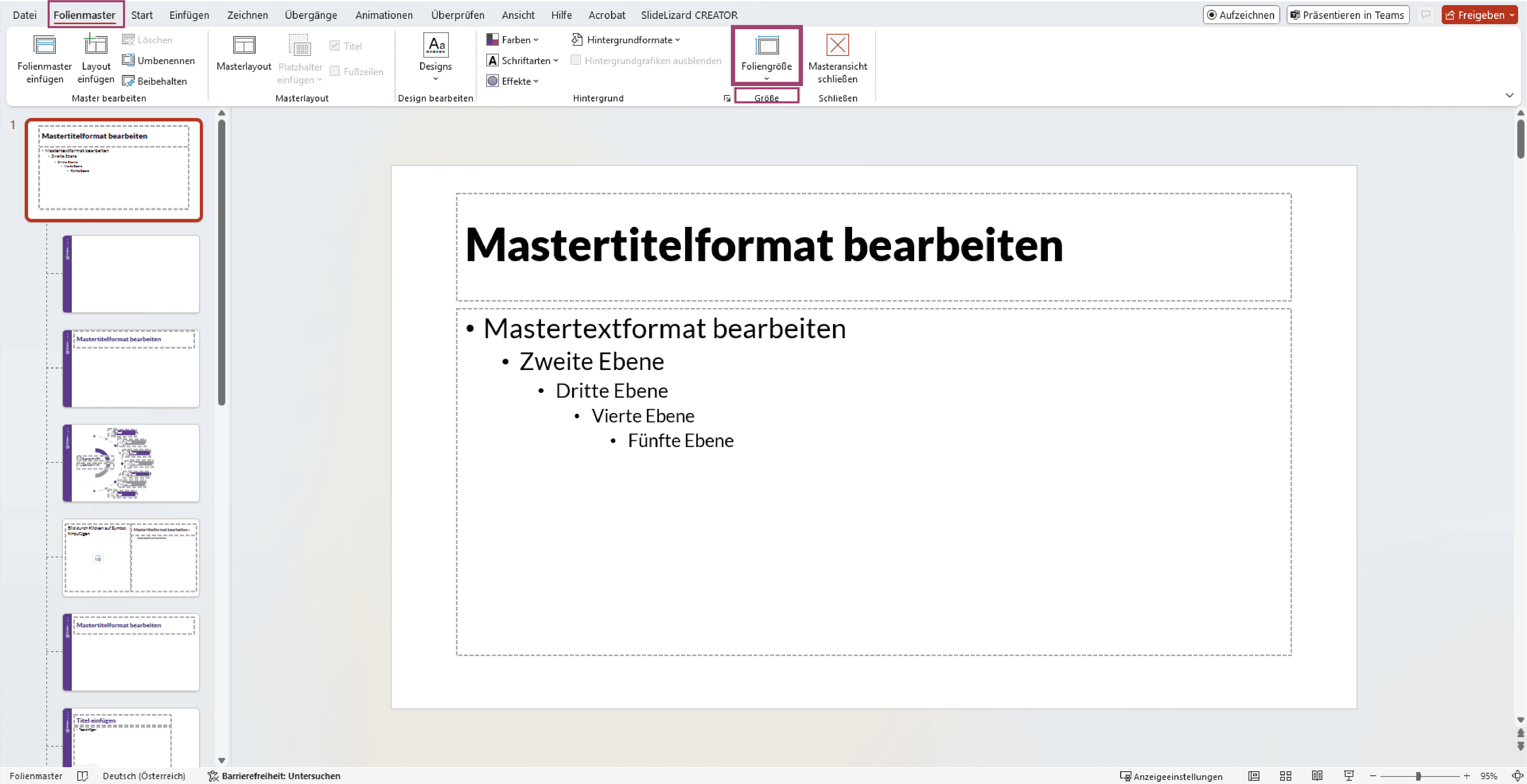 PowerPoint Foliengröße ändern für Corporate Design Rebranding