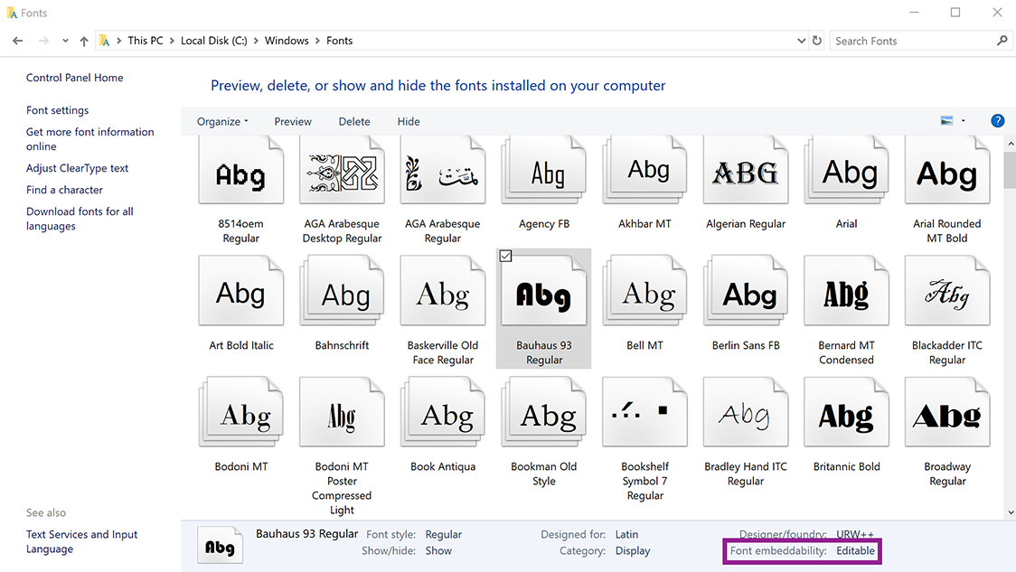 how to embed fonts in powerpoint 2013