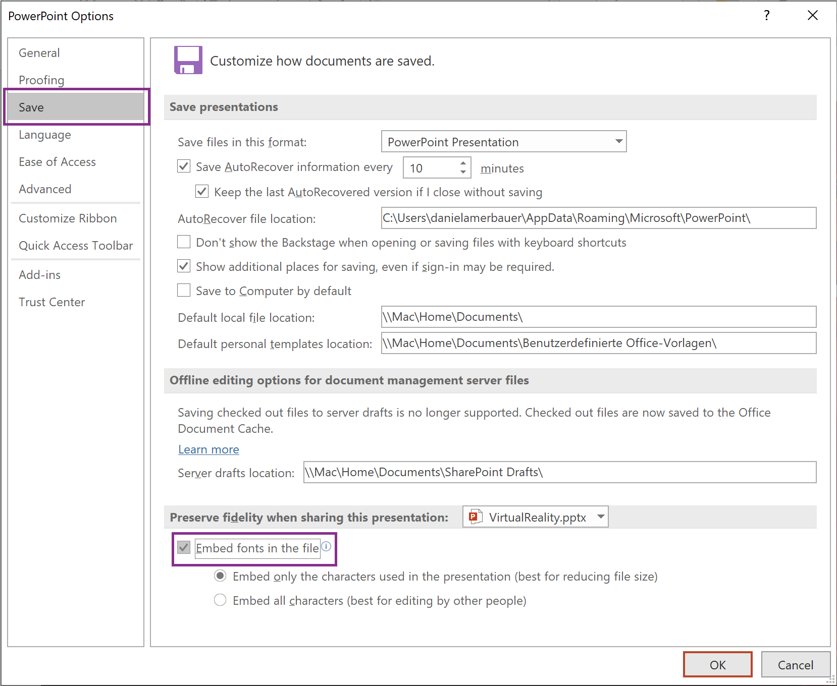 how to install otf fonts in powerpoint