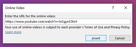 insert youtube video in powerpoint presentation