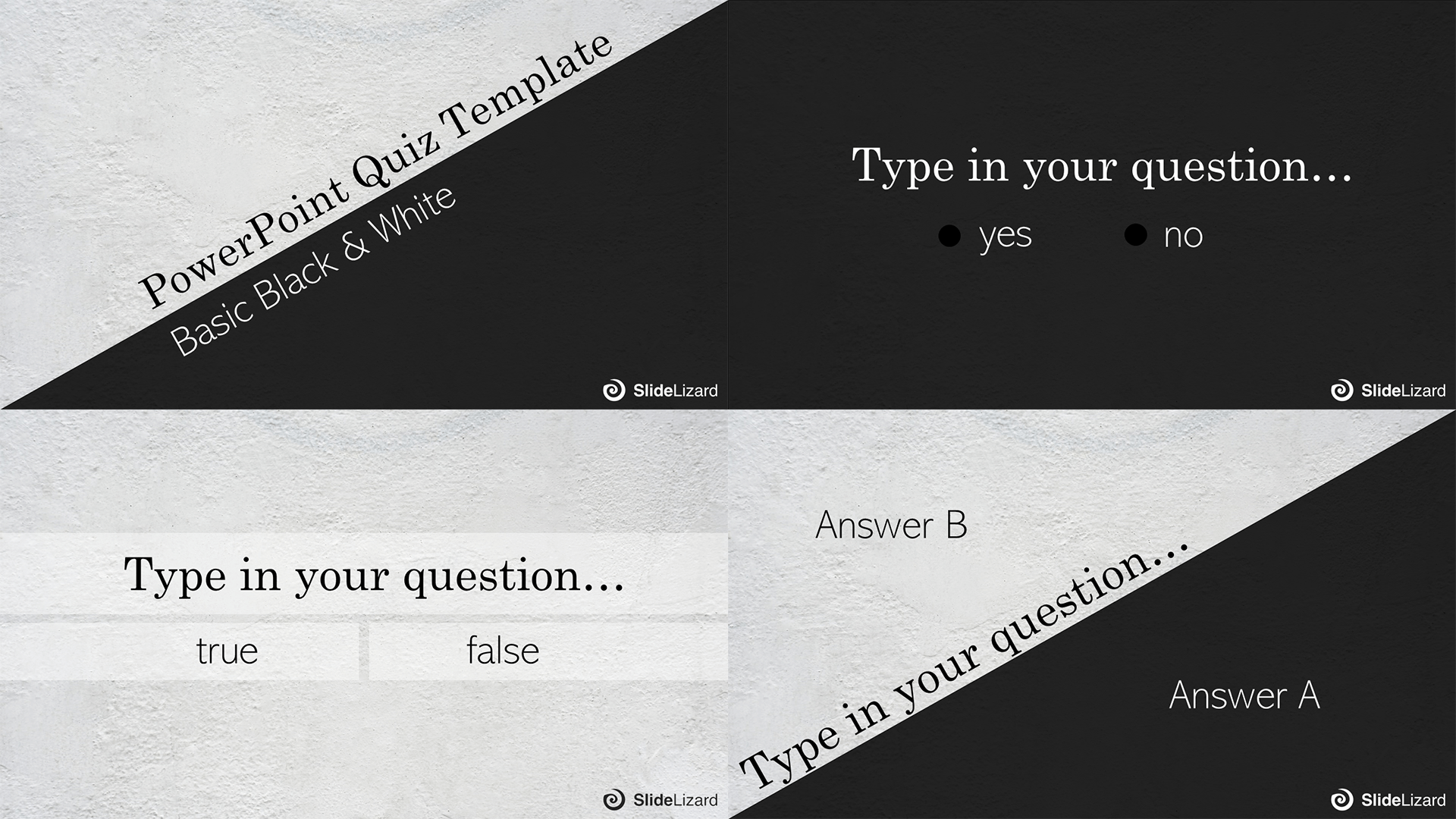 true or false quiz template