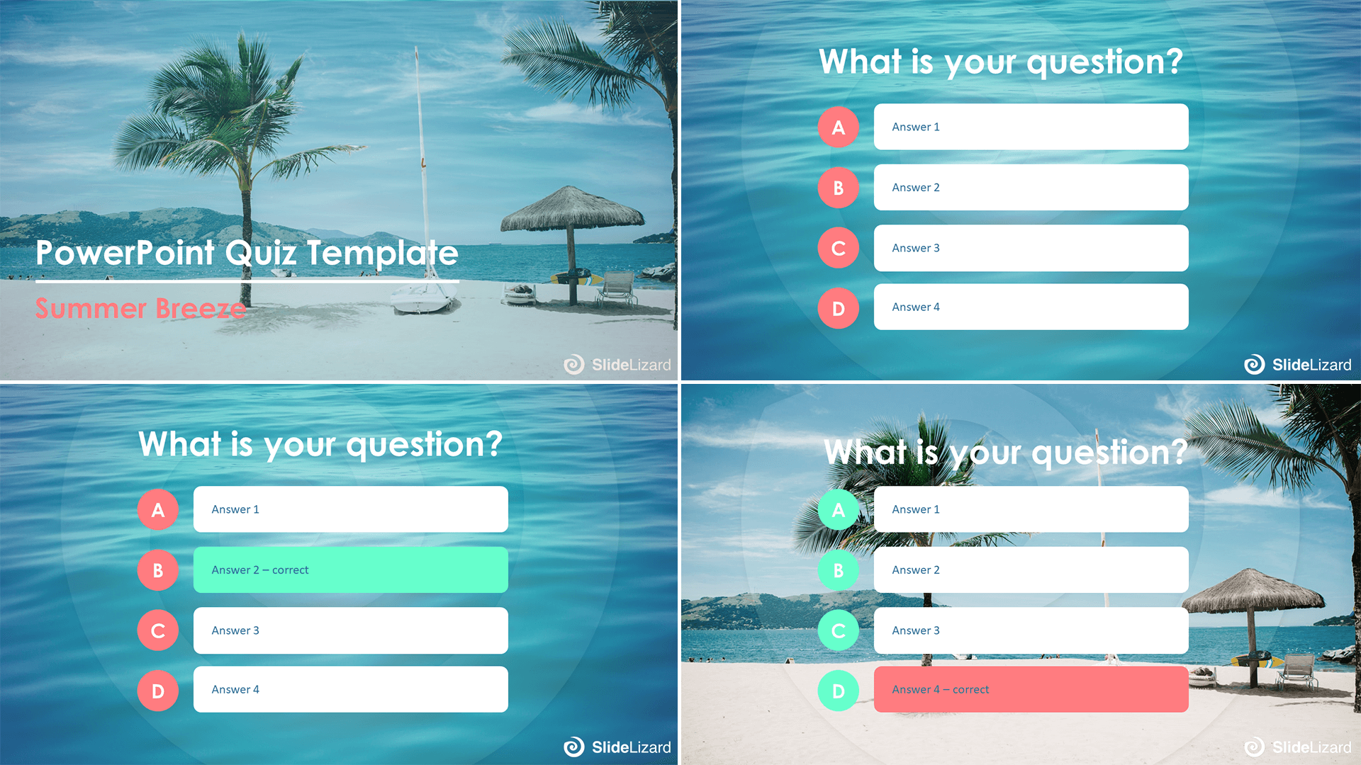 quiz template summer design