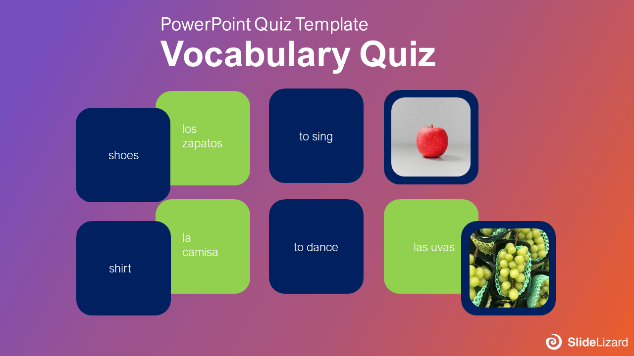 powerpoint matching game template