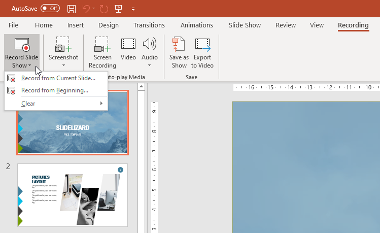 how to make my powerpoint presentation into a video