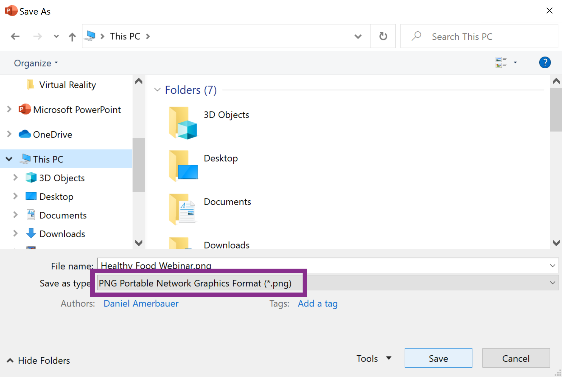 powerpoint presentation image formats