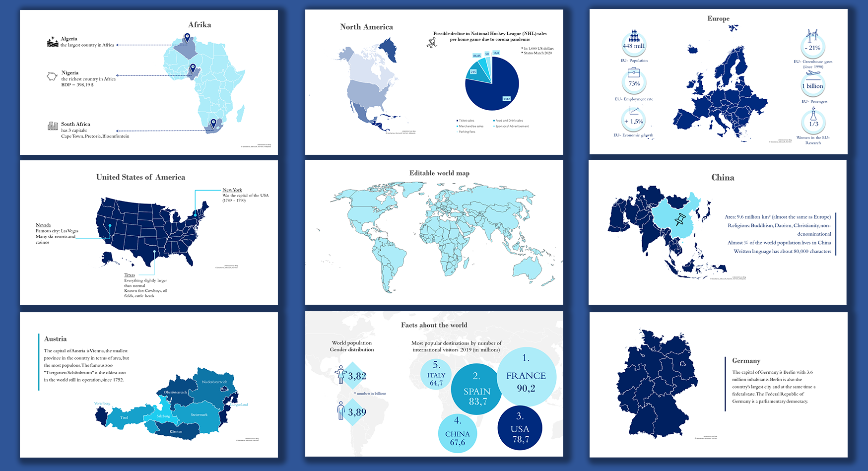 Editable Country & world maps for PowerPoint (2022) | SlideLizard®