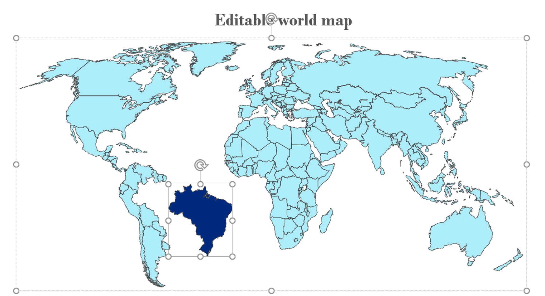 How To Insert Editable Map In Powerpoint Design Talk   12 Editable World Map 