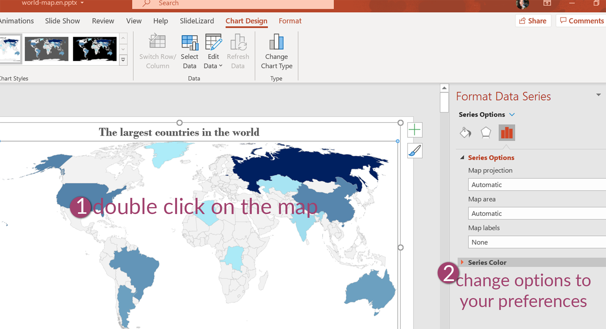 powerpoint for mac map