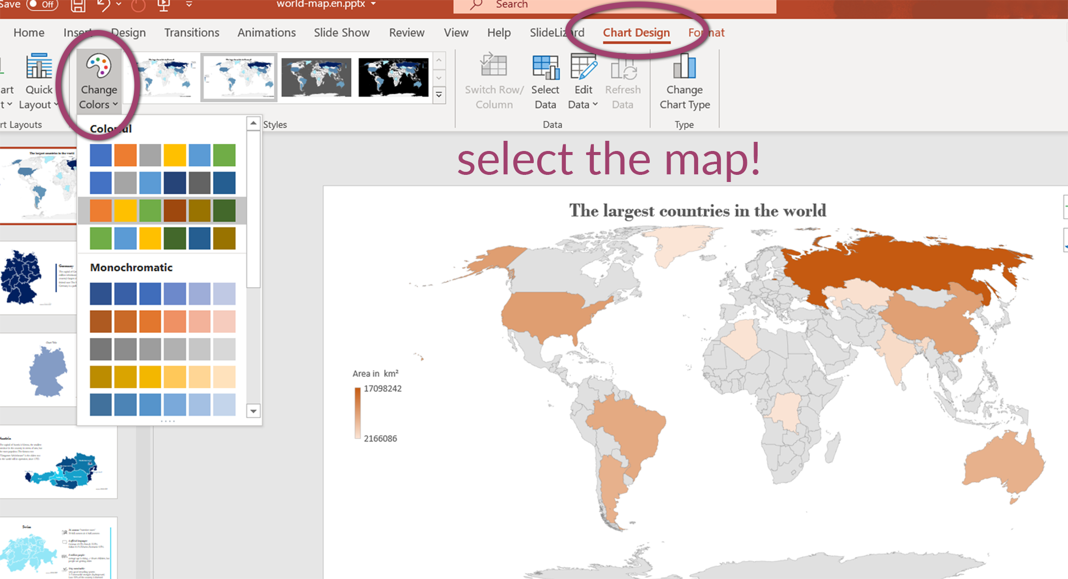 Editable maps PowerPoint (2022) | SlideLizard®