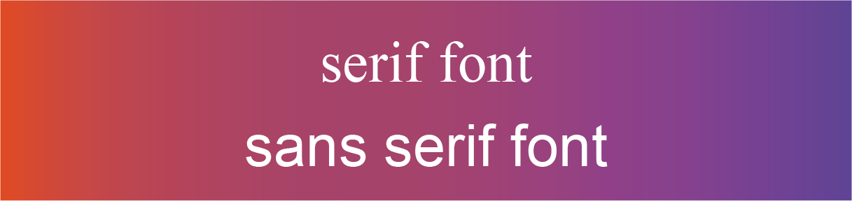 serif or sans serif font for presentations
