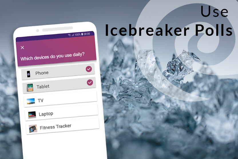 Icebreaker polls with SlideLizard