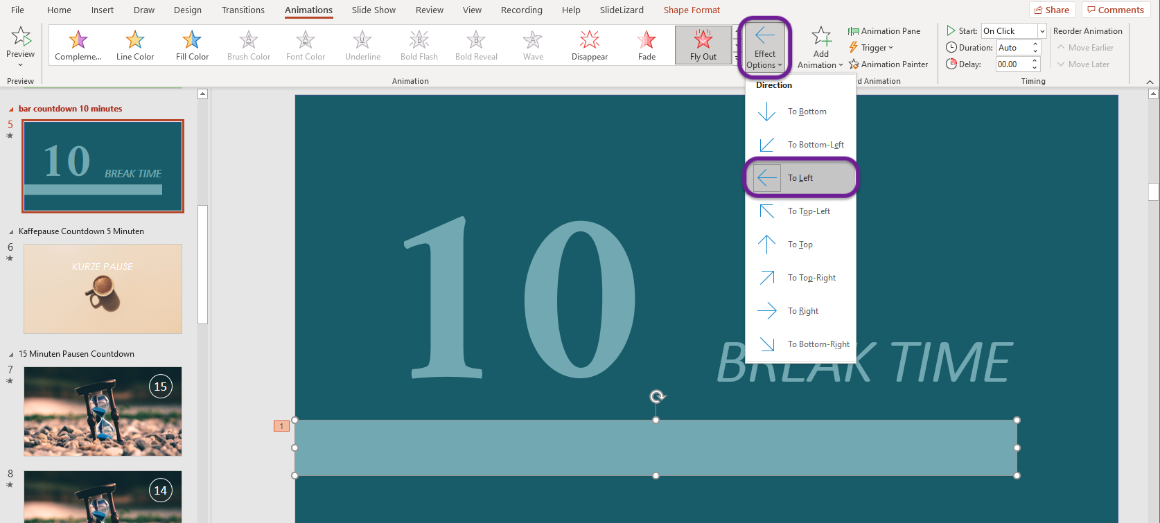 create a countdown timer in powerpoint