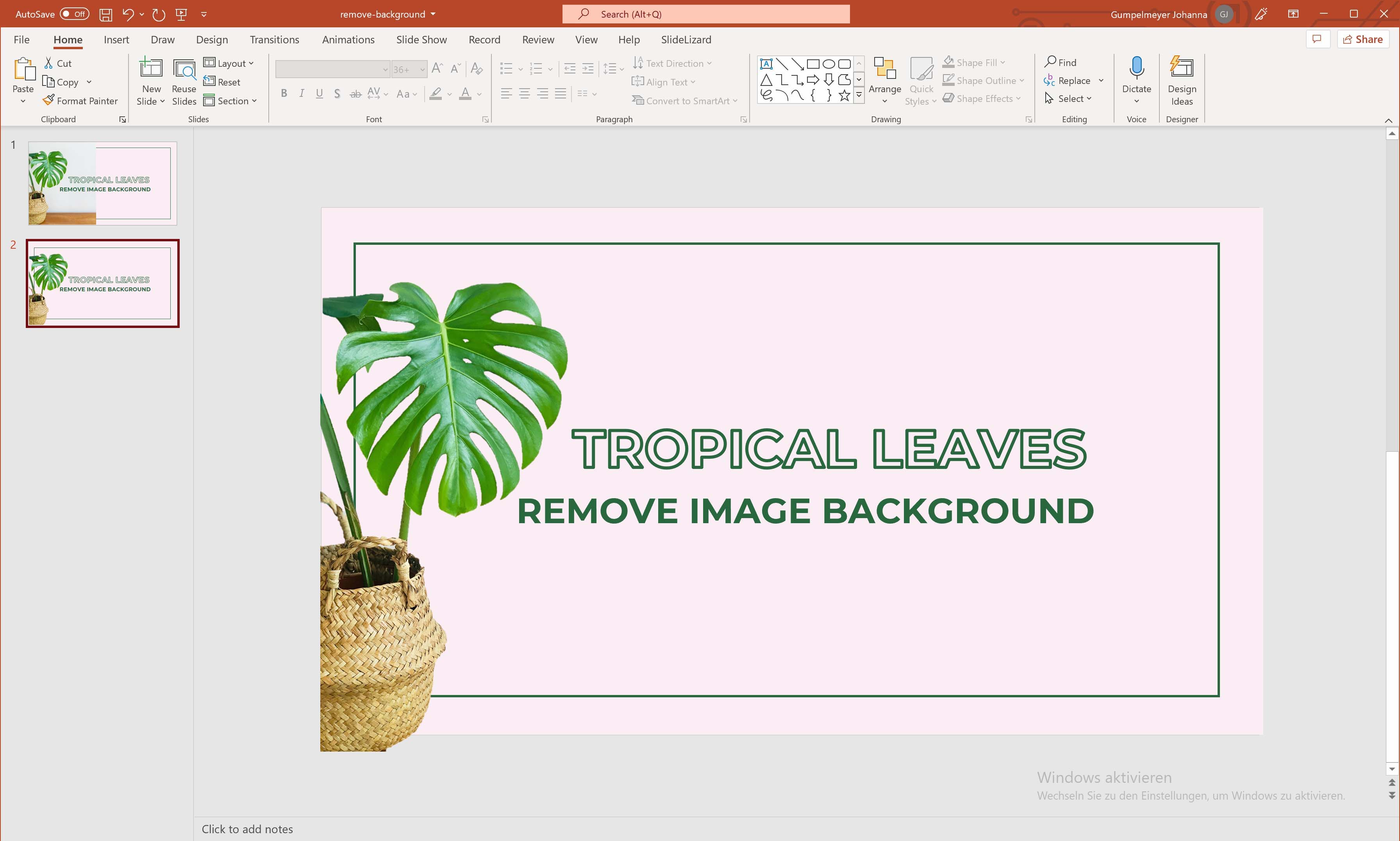 Make a picture transparent in PowerPoint (2022) | SlideLizard®