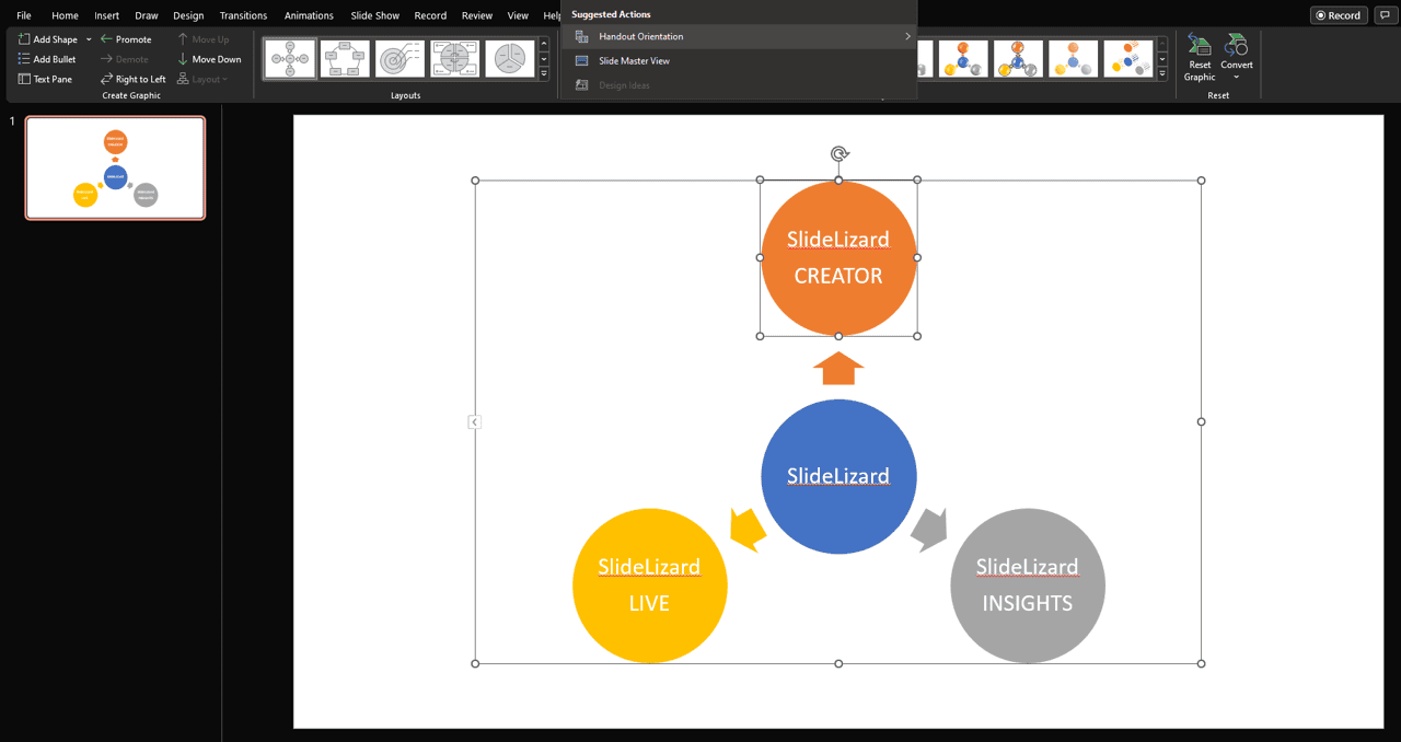 Gestaltung Mindmap in Powerpoint