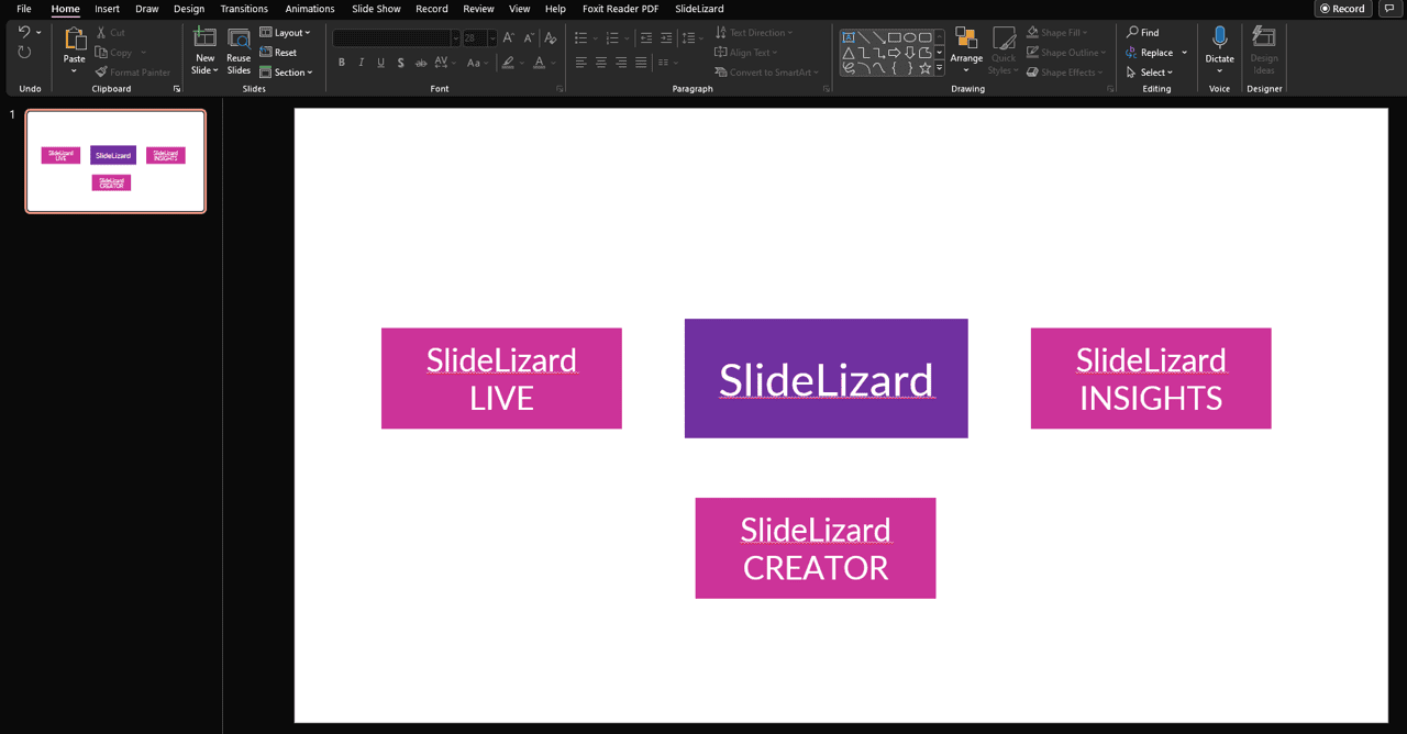 Anordnung einer Mindmap in Powerpoint