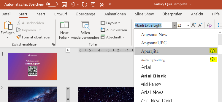 how to save powerpoint presentation with embedded fonts