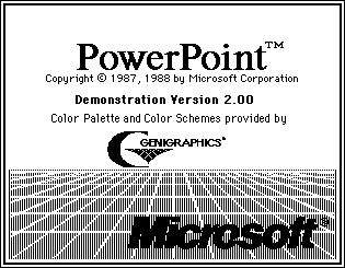 history of microsoft powerpoint presentation