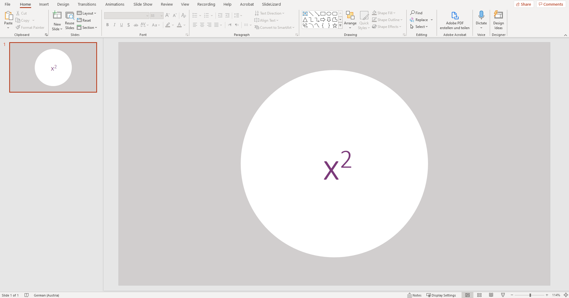 how to make a superscript in powerpoint online