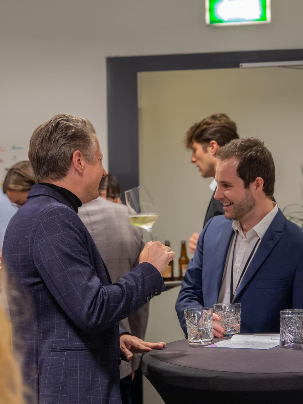 Wine & Business 2024 networking conversation