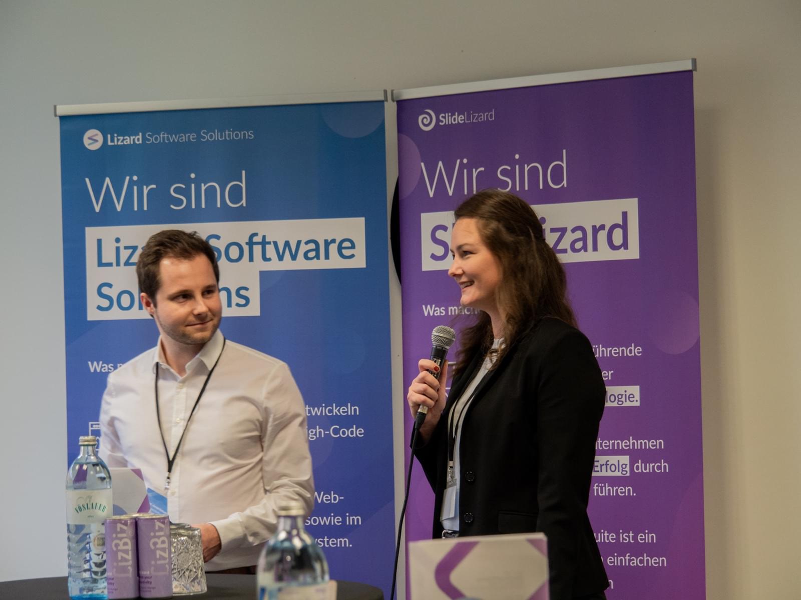 Wine & Business 2024 presentation on stage